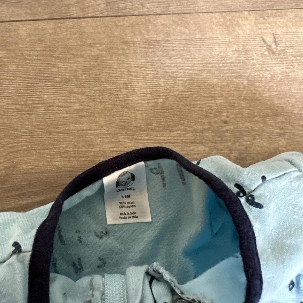 Gerber ‘Wildly Cute’ Baby Boy Zip Footies Sleep and Play 3-6 Months